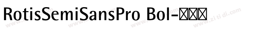 RotisSemiSansPro Bol字体转换